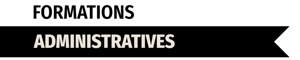 <h2>Formations Administratives</h2>