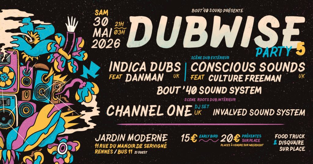 Dubwise party #5 - Jardin Moderne